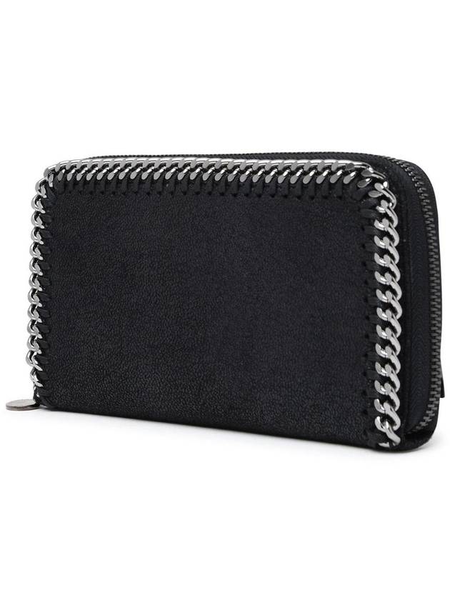 silver chain zipper long wallet black - STELLA MCCARTNEY - BALAAN 3