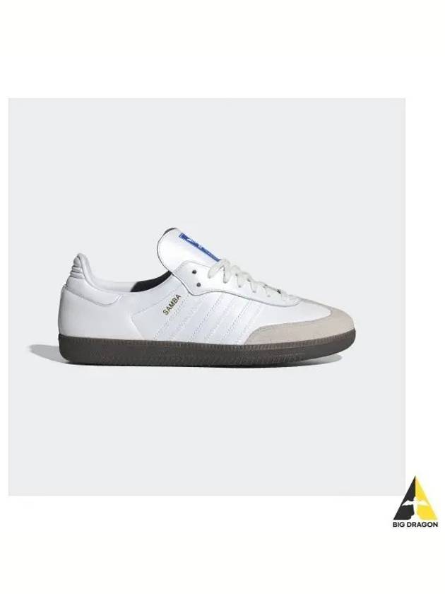 Samba OG Leather Low Top Sneakers Cloud White - ADIDAS - BALAAN 2