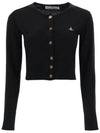 Bea Cropped Cardigan Black - VIVIENNE WESTWOOD - BALAAN 2