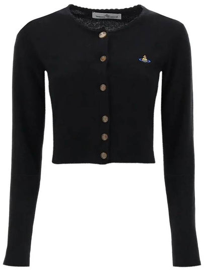 Bea Cropped Cardigan Black - VIVIENNE WESTWOOD - BALAAN 2