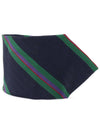 100 silk navy striped pattern tie - NINA RICCI - BALAAN 1