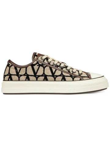 Iconographe Low Top Sneakers Beige - VALENTINO - BALAAN 1