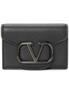 V logo men's card wallet P0U46VTQ 0NO - VALENTINO - BALAAN 1