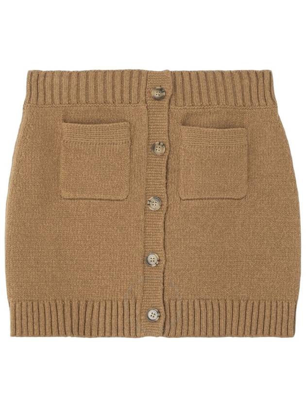 Blanche Knit H-Line Skirt Brown - BURBERRY - BALAAN 2