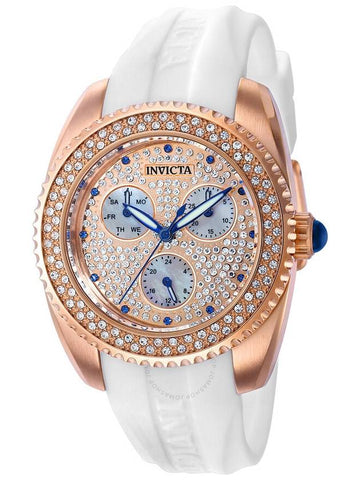 Invicta Angel Quartz Diamond Rose Gold Dial Ladies Watch 37411 - INVICTA - BALAAN 1