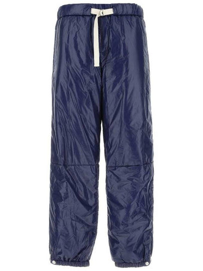 Drawstring Nylon Straight Pants Navy - JIL SANDER - BALAAN 2