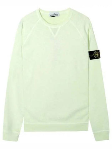 OLD Treatment Wappen Patch Crew Neck Sweatshirt Light Green - STONE ISLAND - BALAAN 1