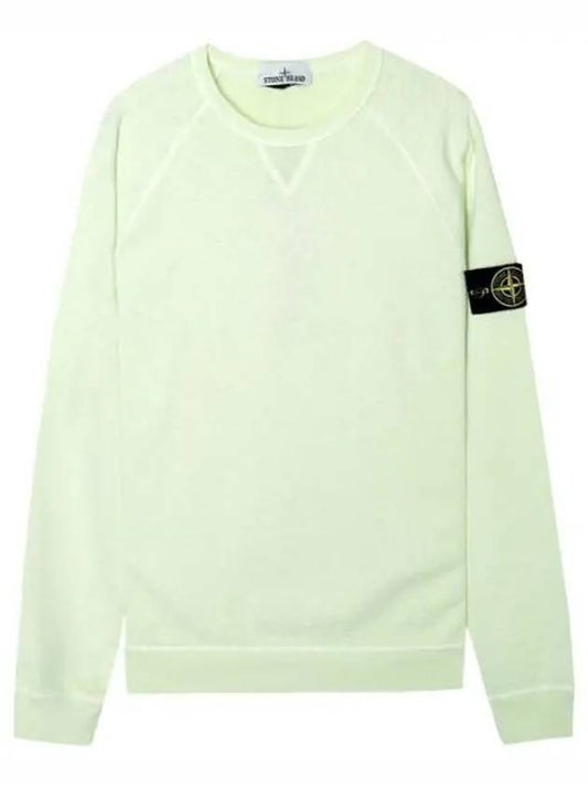 Wappen Patch Crew Neck Sweatshirt Light Green - STONE ISLAND - BALAAN 1