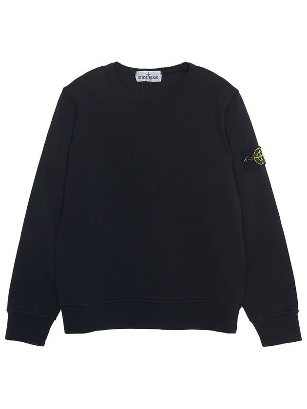 Kids Wappen Patch Crew Neck Sweatshirt Black - STONE ISLAND - BALAAN 2