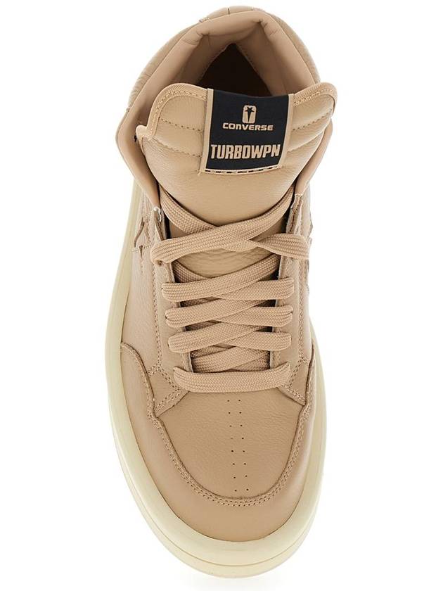 'Converse - Turbowpn' Beige Sneakers High Top In Leather Man - RICK OWENS - BALAAN 3