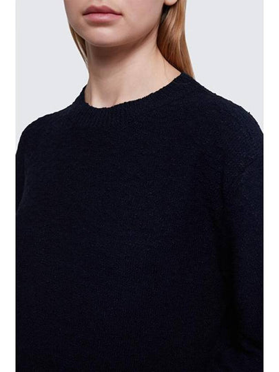 Back Stitch Crew Neck Knit Top Navy - MAISON MARGIELA - BALAAN 2