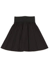 Stretch Belt A-Line Skirt Black - ALAIA - BALAAN 3