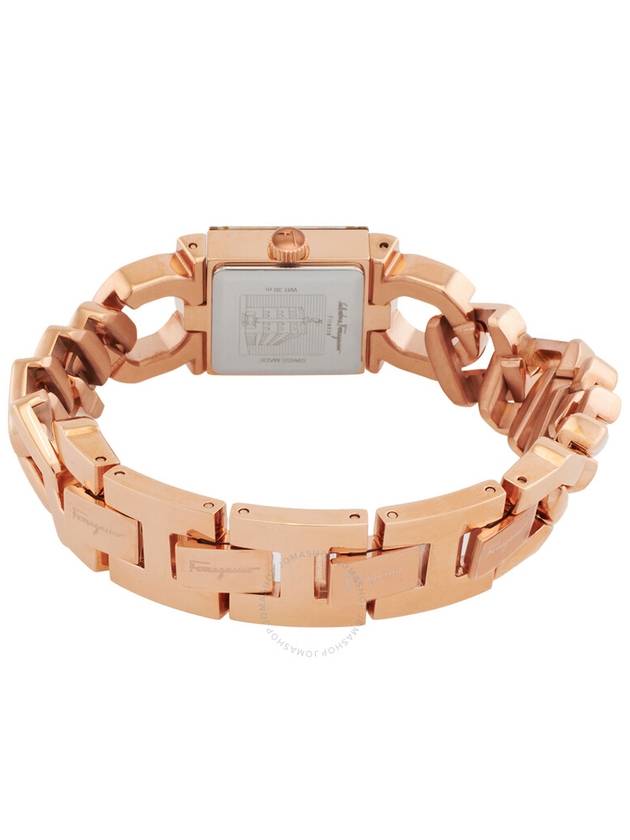 Double Gancini Groumette Quartz Watch Rose Gold - SALVATORE FERRAGAMO - BALAAN 4