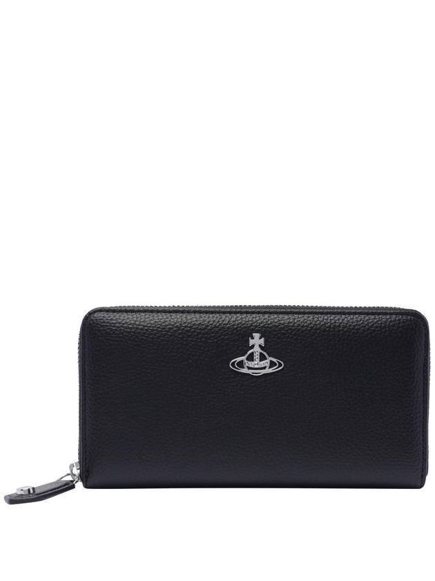 ORB Zipper Around Classic Long Wallet Black - VIVIENNE WESTWOOD - BALAAN 1