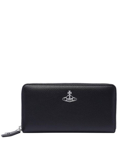 ORB Zipper Around Classic Long Wallet Black - VIVIENNE WESTWOOD - BALAAN 1