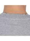 Embroidered Heart Logo Sweatshirt Grey - AMI - BALAAN 9