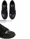 Camo Bronze Rockrunner Low Top Sneakers Black - VALENTINO - BALAAN 5