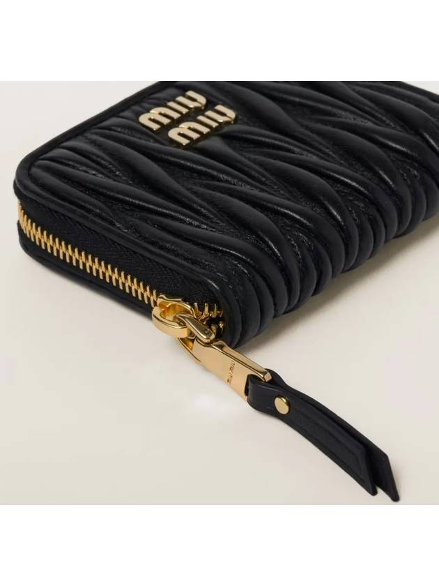 Matelasse Nappa Leather Coin Wallet Black - MIU MIU - BALAAN 5