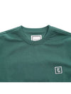 Back Logo Round Neck Cotton Short Sleeve T-Shirt Green - WOOYOUNGMI - BALAAN 5