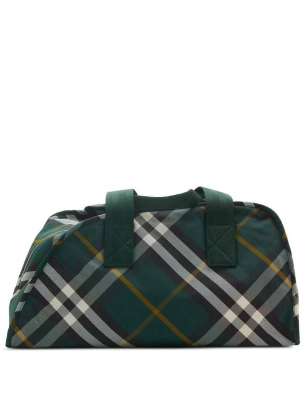 Shield Check Pattern Medium Duffel Bag Green - BURBERRY - BALAAN 1