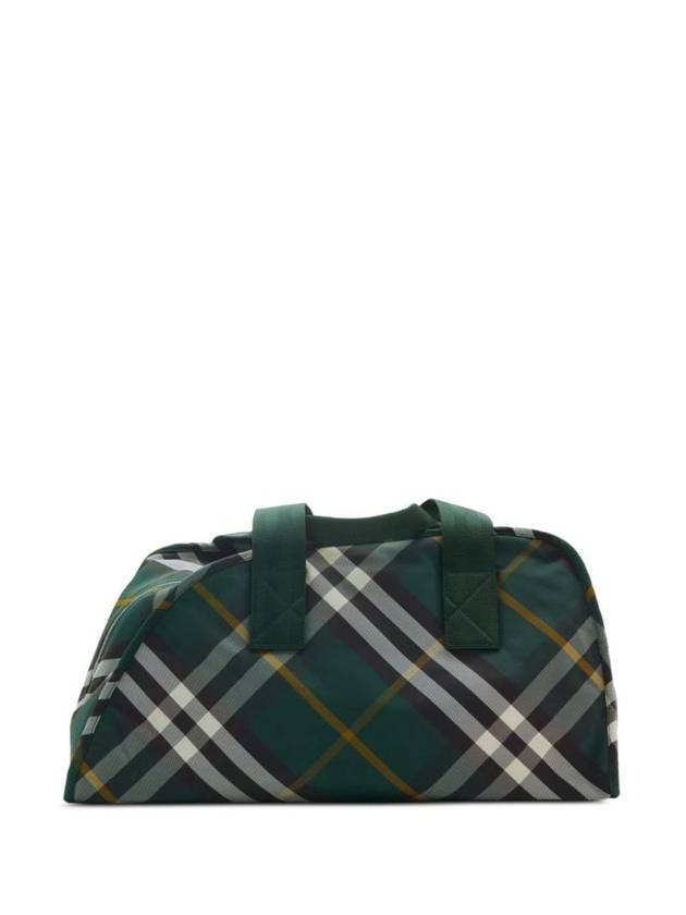 Shield Check Pattern Medium Duffel Bag Green - BURBERRY - BALAAN 1