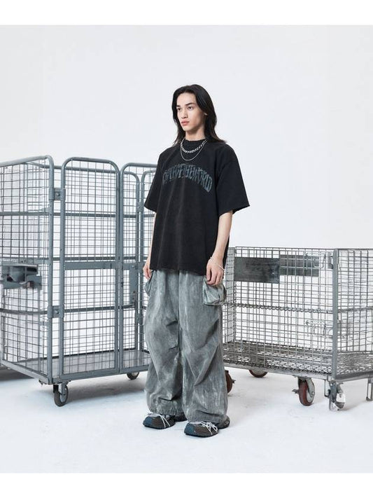 tie dye wide jogger pants GY - PEOPLE OF THE WORLD - BALAAN 1