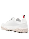 Vitello Calf Court Low Top Sneakers White - THOM BROWNE - BALAAN 4