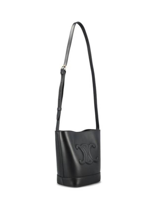 Coeur Triomphe Calfskin Small Bucket Bag Black - CELINE - BALAAN 3