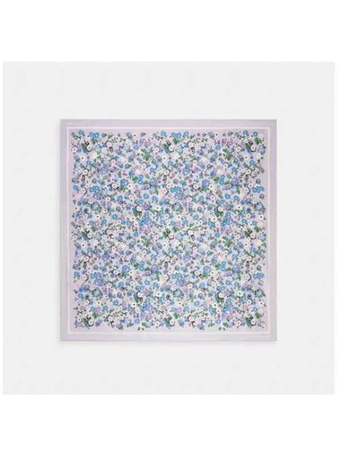 Floral Print Silk Square Scarf CQ752 SF1 - COACH - BALAAN 1