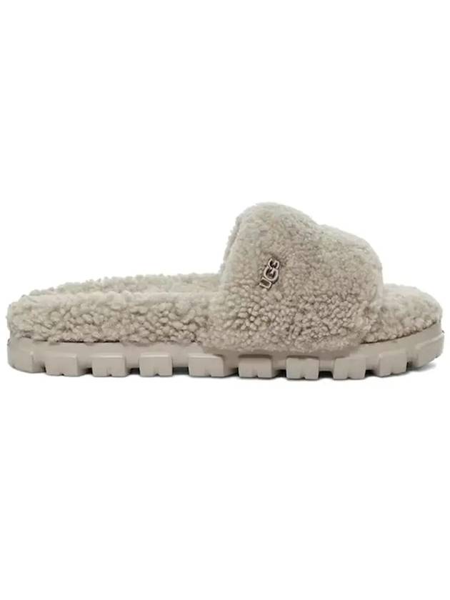 Cosetta Curly Fur Slippers Gray - UGG - BALAAN.