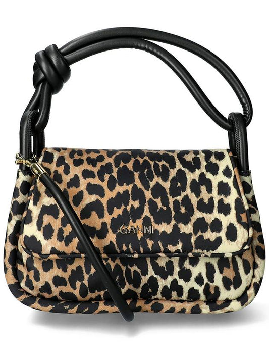 Leopard Print Knot Shoulder Bag - GANNI - BALAAN 2