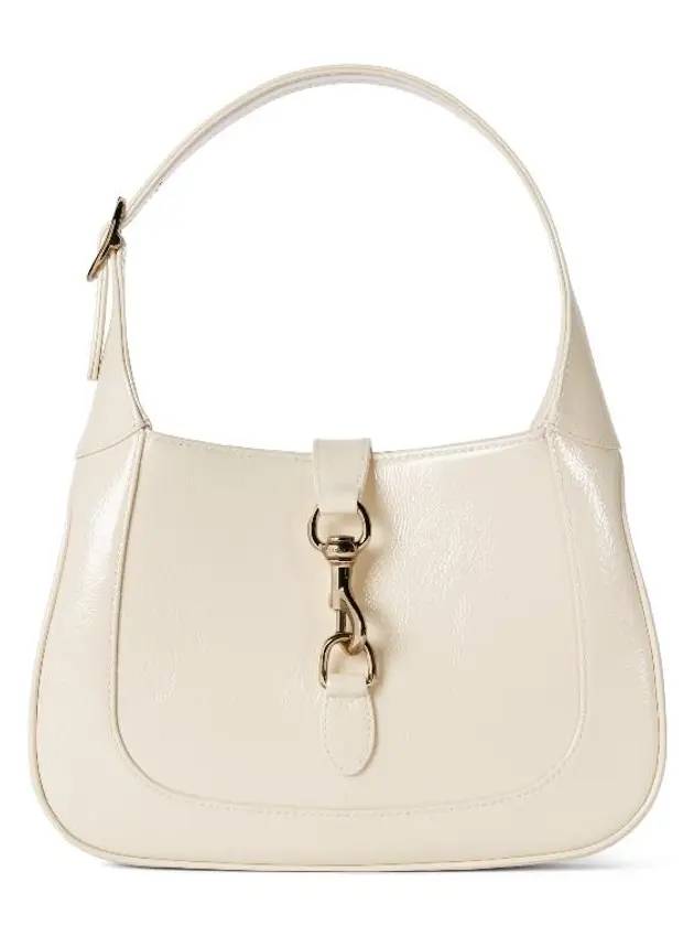 Jackie Small Patent Leather Shoulder Bag Ivory - GUCCI - BALAAN 1