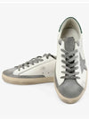 Superstar Green Heel Tab Leather Sneakers White - GOLDEN GOOSE - BALAAN 4