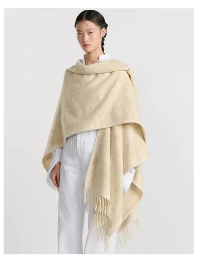 Around The World Poncho Ivory 51STE370L084 CO90 - DIOR - BALAAN 2