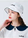 Ribbon tie nylon bucket hat WHITE - MONBIRDIE GOLF - BALAAN 9