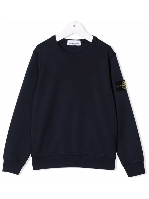 Kids Waffen Crew Neck Sweatshirt Black 761661340 V0029 - STONE ISLAND - BALAAN 2