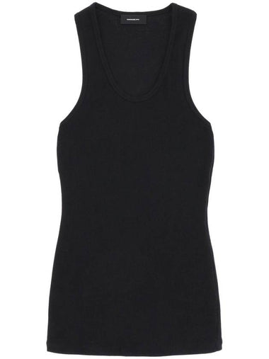 ribbed sleeveless top with - WARDROBE.NYC - BALAAN 1