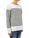 Naval Authentic Striped Long Sleeve T-Shirt White - SAINT JAMES - BALAAN 4