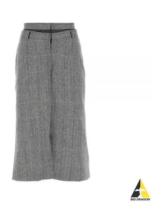 Women s Asymmetric Drape Skirt Gray S51ME0008 S60423 - MAISON MARGIELA - BALAAN 1