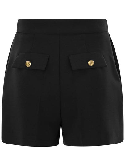 Crepe shorts with clamps and flaps - ELISABETTA FRANCHI - BALAAN 2