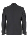 Super 120S Wool Twill Single Breasted Classic Jacket Dark Grey - THOM BROWNE - BALAAN 3