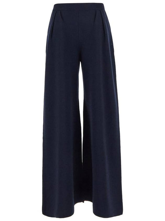 Nocera Virgin Wool Wide Pants Ultramarine - MAX MARA - BALAAN 1