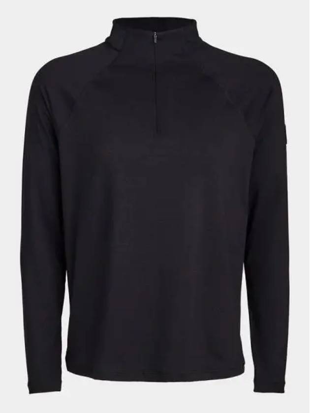 Men's Luxe Quarter Half Zip Layer Long Sleeve T-Shirt Black - G/FORE - BALAAN 2