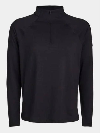 Men's Luxe Quarter Half Zip Layer Long Sleeve T-Shirt Black - G/FORE - BALAAN 2