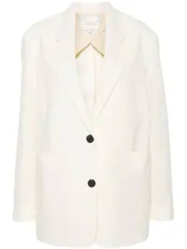 Conde Single Breasted Blazer White - STUDIO NICHOLSON - BALAAN 1