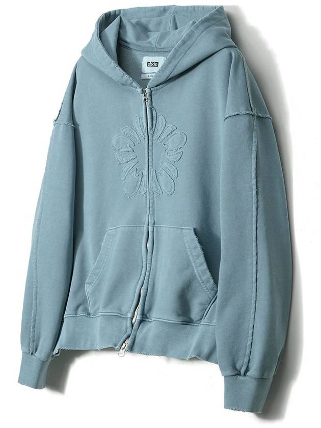 Runway Mugung Vintage Zip Up Hoodie Aqua - ULKIN - BALAAN 6