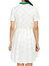 Women's Katherine Mini Dress White Green - J.LINDEBERG - BALAAN 6