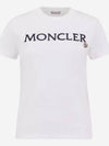 Women s Embroidered Logo T Shirt White J1 093 8C00006 829HP 037 - MONCLER - BALAAN 2