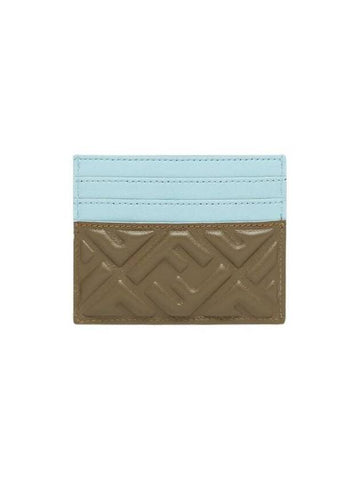 Baguette Card Case Green 8M0445AT00F1PQH - FENDI - BALAAN 1