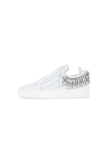 WOMEN GZ 94 Crystal Sneakers White - GIUSEPPE ZANOTTI - BALAAN 1